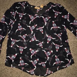Wrangler sheer dress blouse